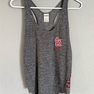 St. Louis Cardinals Gray Racerback Tank Top Sz XS